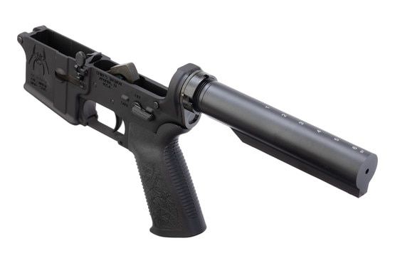 Spikes Tactical Complete AR-15 Lower with spider engraved logo